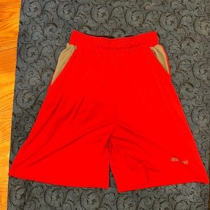 Small Marucci baseball workout shorts with zipper pocket